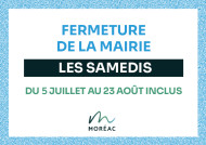 Fermeture samedis été